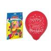 Balónek nafukovací standard 23cm Happy Birthday mix 8000131