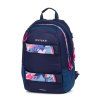 Studentský batoh + etue OXY Sport Flowers Blue 8-39725E