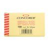 Samolepicí bloček CONCORDE 75 x 127mm, 100 listů, žlutá A1004