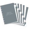 FILOFAX FX Notebook, náplň A5, rozřazovač Minimal měsíční