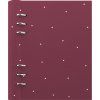 FILOFAX Clipbook Polka Dot burgundy, A5, vínová/bílá
